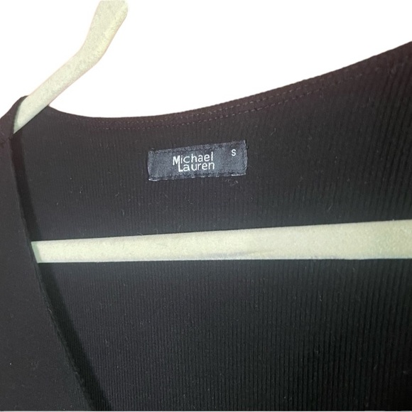 Michael Lauren Full Zip Long Sleeve Dress in Black Size Small NWT - Picture 3 of 5